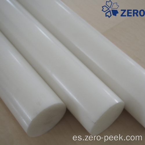 Varilla de acetal de color blanco